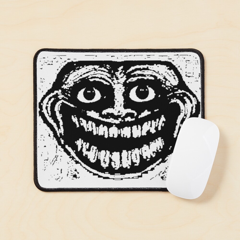 Creepy happy troll face | Photographic Print