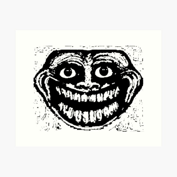 Internet meme trollface design Royalty Free Vector Image