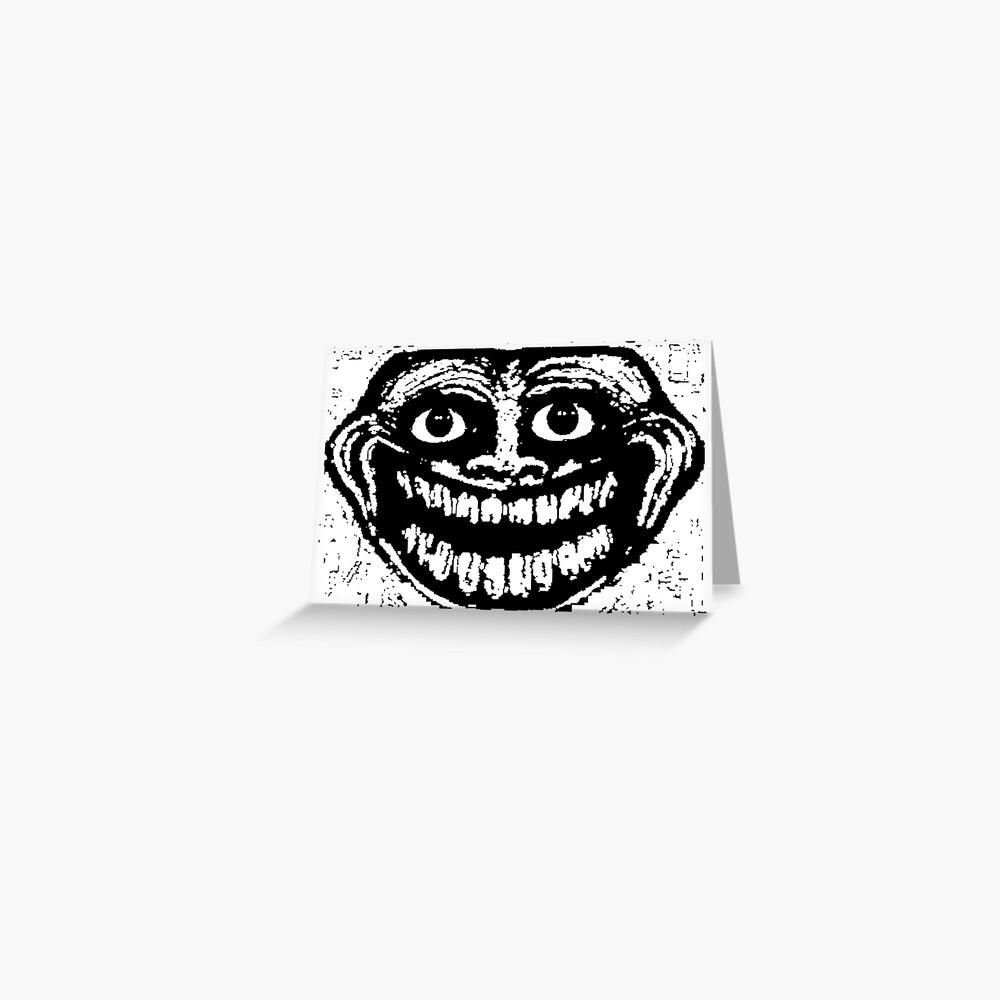 evil troll face creepy monster' Sticker