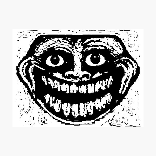 Pixilart - sad troll face by nooty