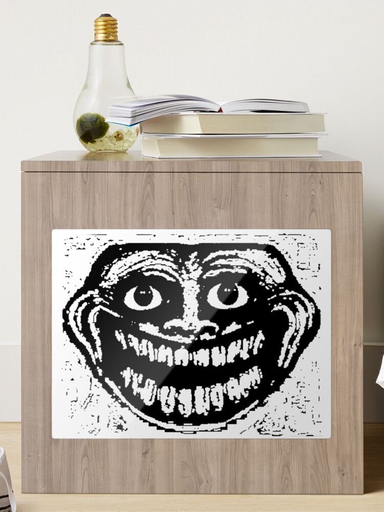 Creepy happy troll face Sticker for Sale by OHatef