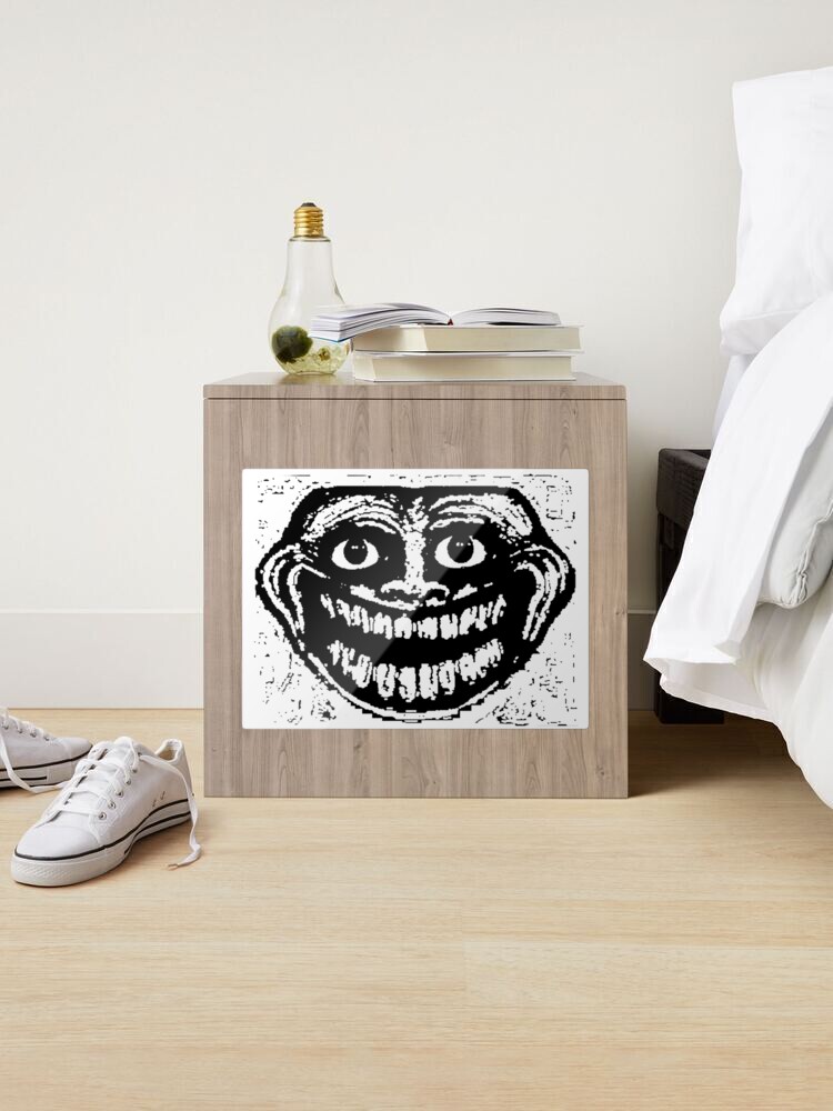 Creepy happy troll face Sticker for Sale by OHatef