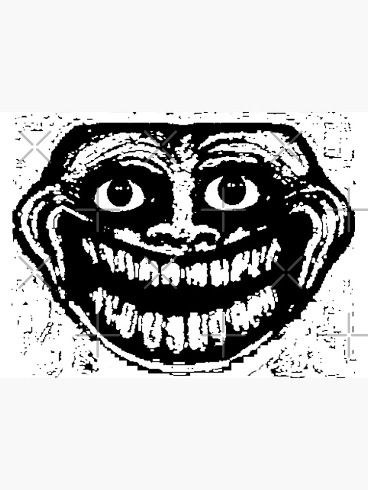 Creepy happy troll face Art Print for Sale by OHatef