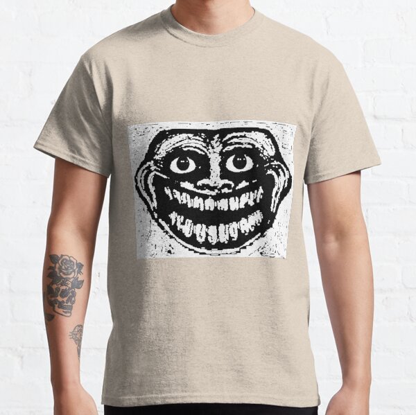  Epic Troll Face T-Shirt  Realistic Design Dank Meme Tee :  Clothing, Shoes & Jewelry