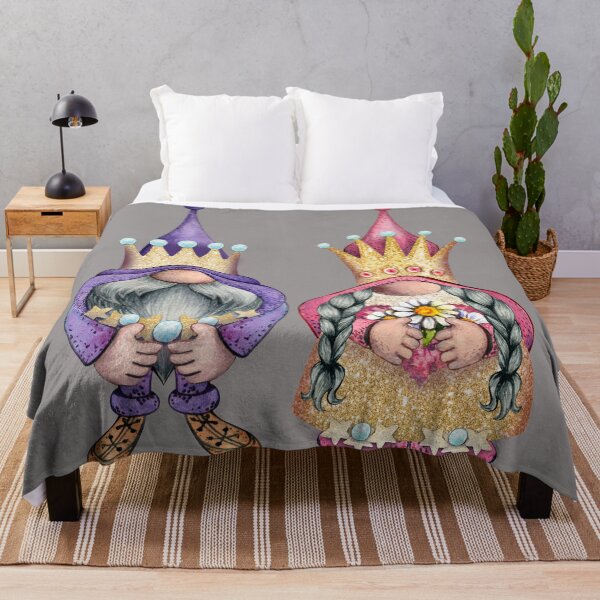 Item preview, Mr and Mrs King and Queen Gnome, Home Decor, and Fashion Wear designed and sold by DelightfulUK.