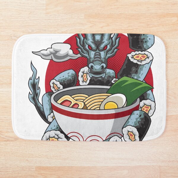 Artikelvorschau, Drachen-Sushi-Ramen entworfen und verkauft von allprintdesign.