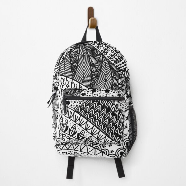 Item preview, zentangle black and white mountain designed and sold by Tina-studio.