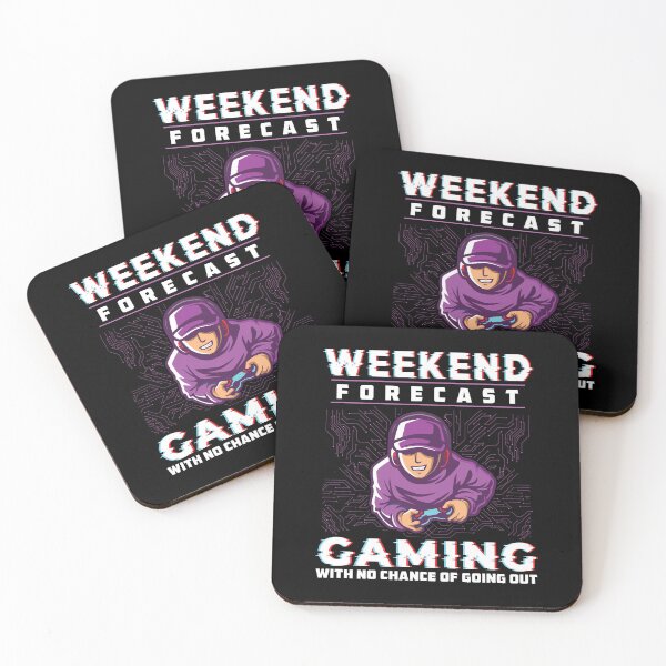 Artikelvorschau, Wochenendprognose Gaming Lustiger Computerfreak für Online-Gamer entworfen und verkauft von StrongShirts.