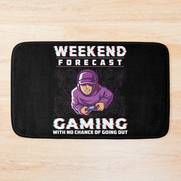 Artikelvorschau, Wochenendprognose Gaming Lustiger Computerfreak für Online-Gamer entworfen und verkauft von StrongShirts.