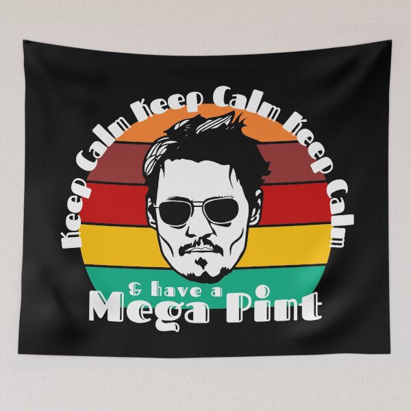 Item preview, Keep Calm & have a Mega Pint - Johnny Depp designed and sold by Denis Epanov.