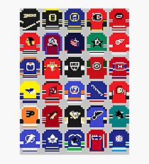 8-Bit Hockey Jerseys Photographic Print
