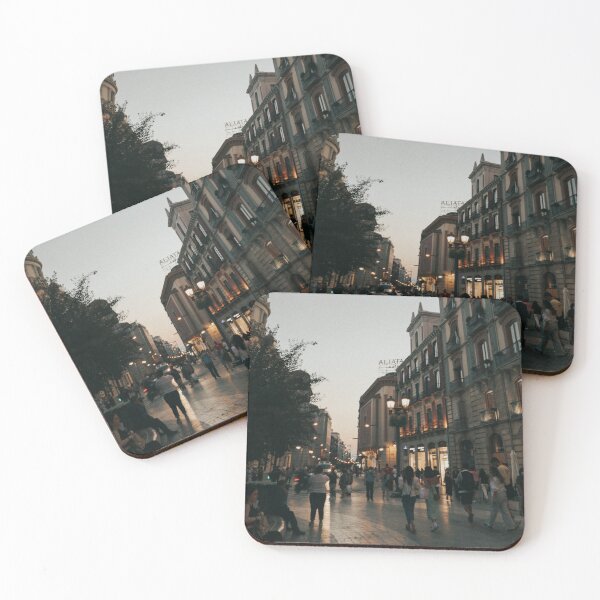 Item preview, Europe Sunset Sky City Street Shops designed and sold by Sitorus Sun.