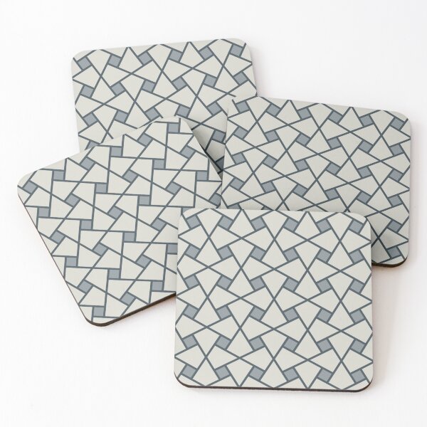 Item preview, Geometric Pattern: Square Twist: Pebble designed and sold by Red Wolf.