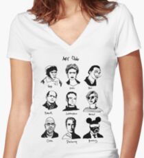 Art Club Extra Women's Fitted V-Neck T-Shirt