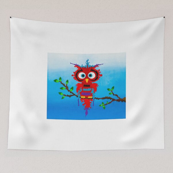 Item preview, Red Parliament Owl designed and sold by BurnsyBannister.