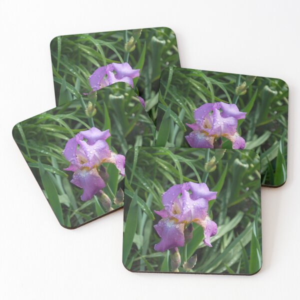 Item preview, Springtime Rainshower - Purple German Iris in Bloom designed and sold by Georgia Mizuleva.