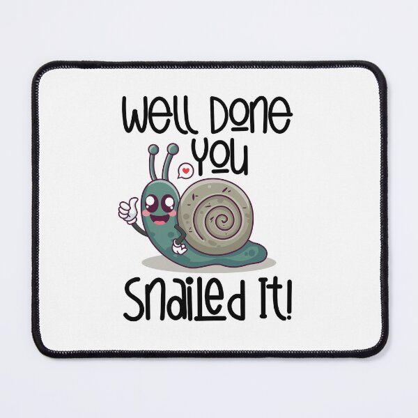 Item preview, You Snailed It Cute Funny Thumbs Up Snail designed and sold by GravitiTees.