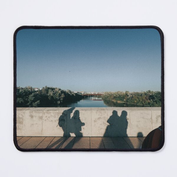 Item preview, River Bridge Couples Silhouette Blue Sky designed and sold by Sitorus Sun.