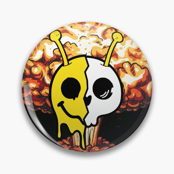 Item preview, Alien Nuclear Blast smiley designed and sold by MamaNeeaDesigns.