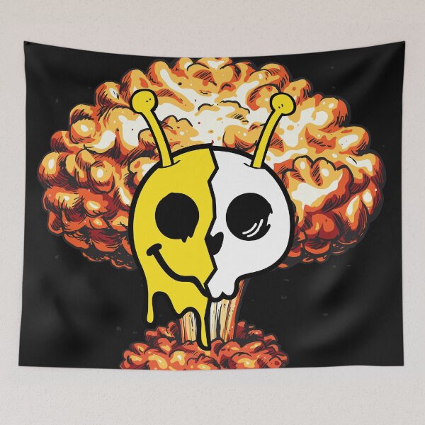 Item preview, Alien Nuclear Blast smiley designed and sold by MamaNeeaDesigns.