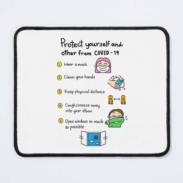 Item preview, Protect yourself and othe from COVID-19 poster designed and sold by Tina-studio.