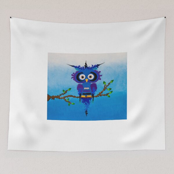 Item preview, Blue Parliament Owl designed and sold by BurnsyBannister.