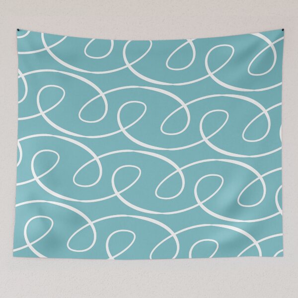 Item preview, Scribble - loop blue designed and sold by DumplingCo.