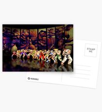 Street Fighter II pixel art Postcards