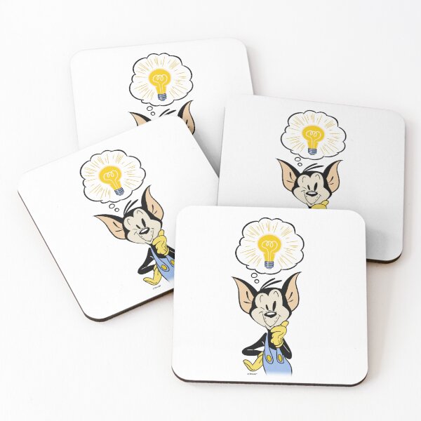 Item preview, Bright Idea Lightbulb Cat Color Retro 40s Classic Cartoon Rubberhose Style designed and sold by skullislandprod.