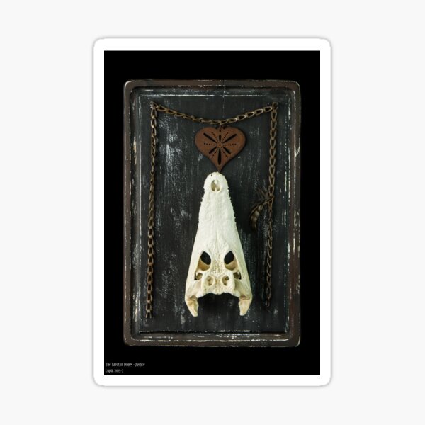 Tarot of Bones - Justice Sticker