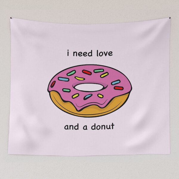 Item preview, i need love and a donut designed and sold by alyaST14.