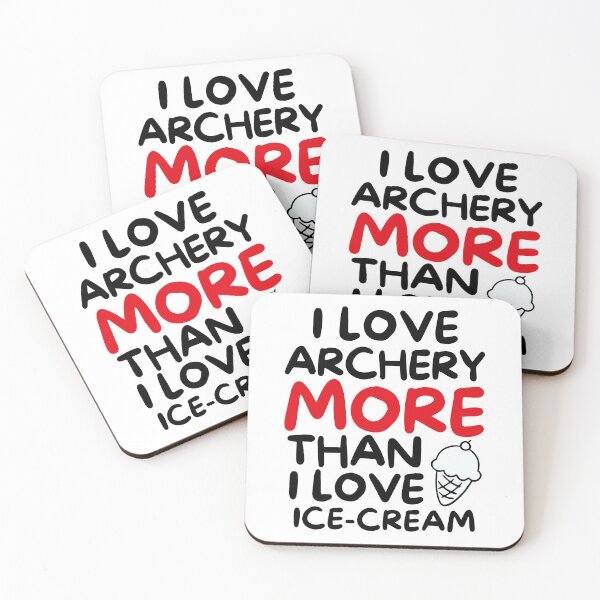 Item preview, I love archery more than I love ice-cream designed and sold by TheGreenGoat.