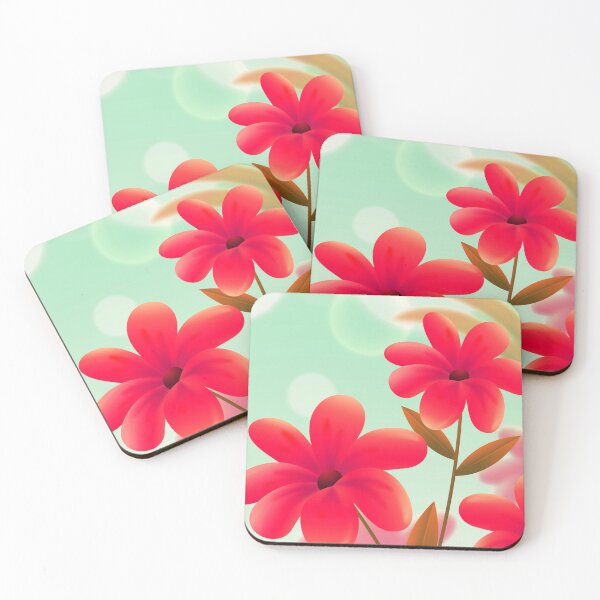 Item preview, Flowers Art REd light green  designed and sold by Tshirtstory.