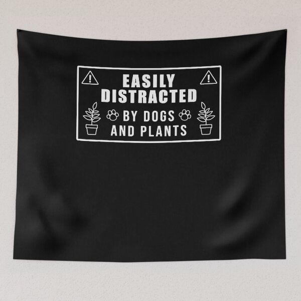 Item preview, Easily Distracted By Dogs And Plants T-Shirt designed and sold by JoseMoody3031.