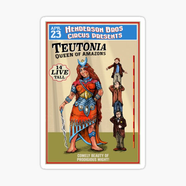 Teutonia Queen of the Amazons Sticker