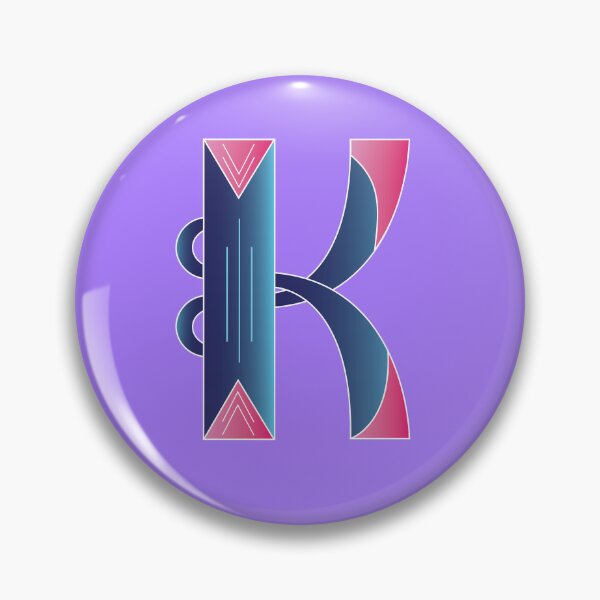 Aperçu de l'œuvre Lettre monogramme Initial K – cadeau personnalisé créée et vendue par CreativeSavvy.