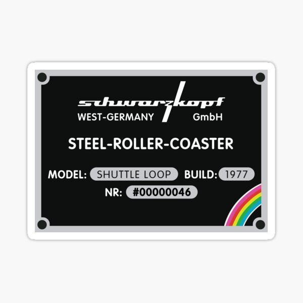 Manufactured by Schwarzkopf Sign Sticker