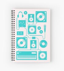 Four To The Floor - Teal Spiral Notebook