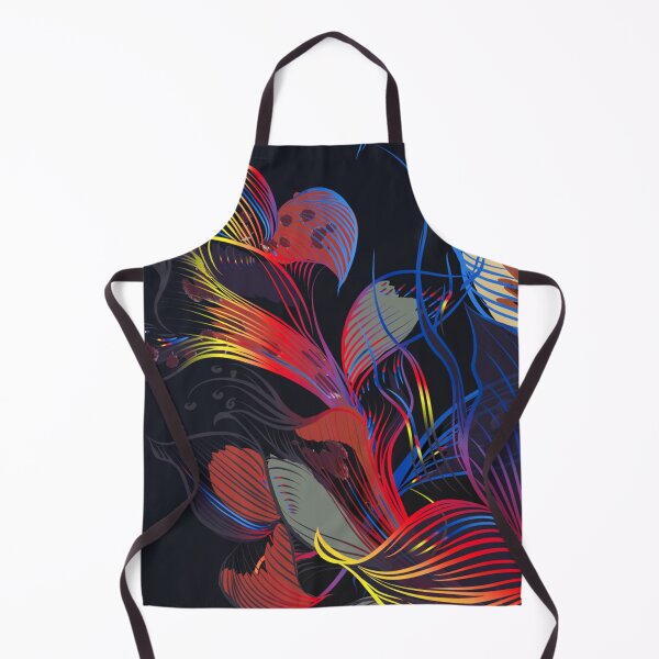 Item preview, Floral Art Blue Red and Yellow  designed and sold by Tshirtstory.