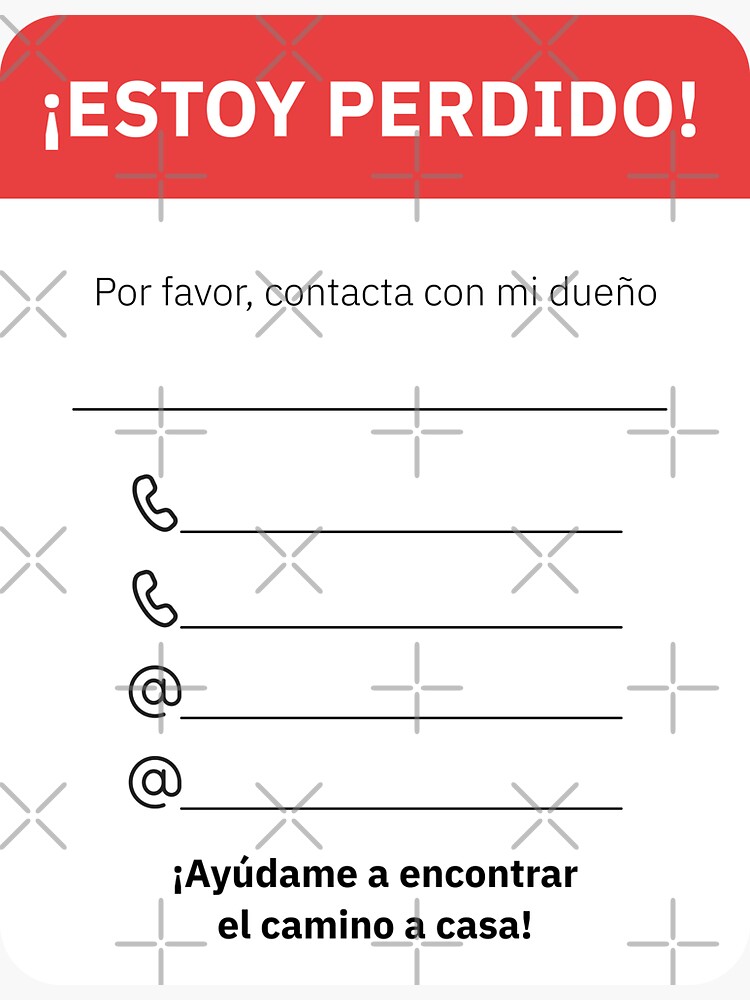 "Suitcase travel sticker Spanish Red and White luggage to carry