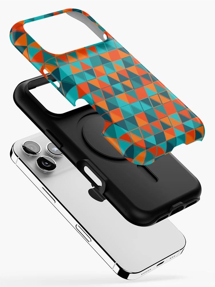 Thumbnail 2 of 4, iPhone Case, Triangles 21 designed and sold by genpythonart.