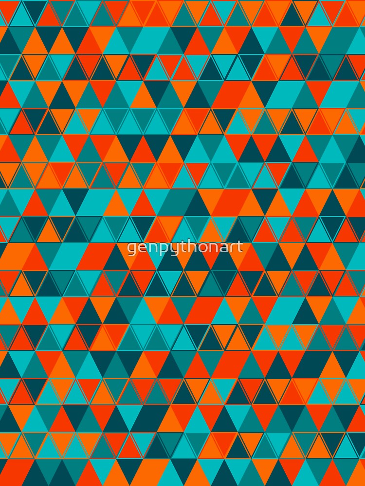 Thumbnail 6 of 6, Premium Oversized Sweatshirt, Triangles 21 designed and sold by genpythonart.