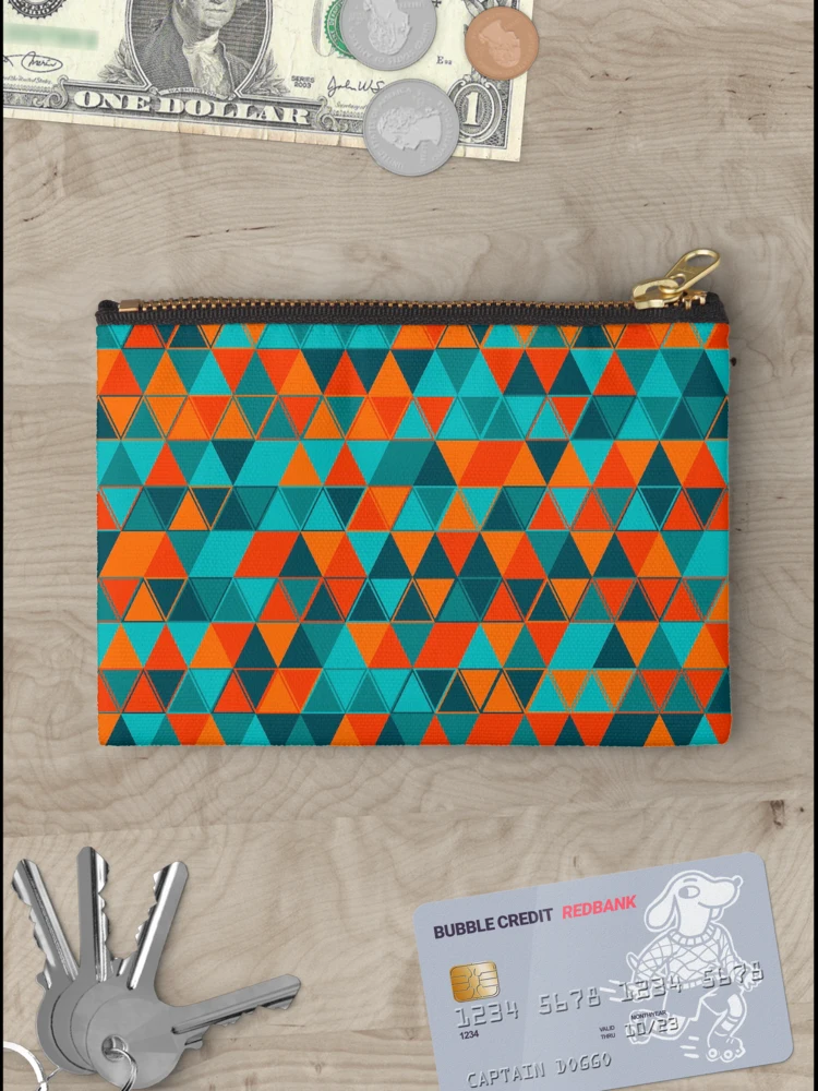 Thumbnail 3 of 4, Zipper Pouch, Triangles 21 designed and sold by genpythonart.