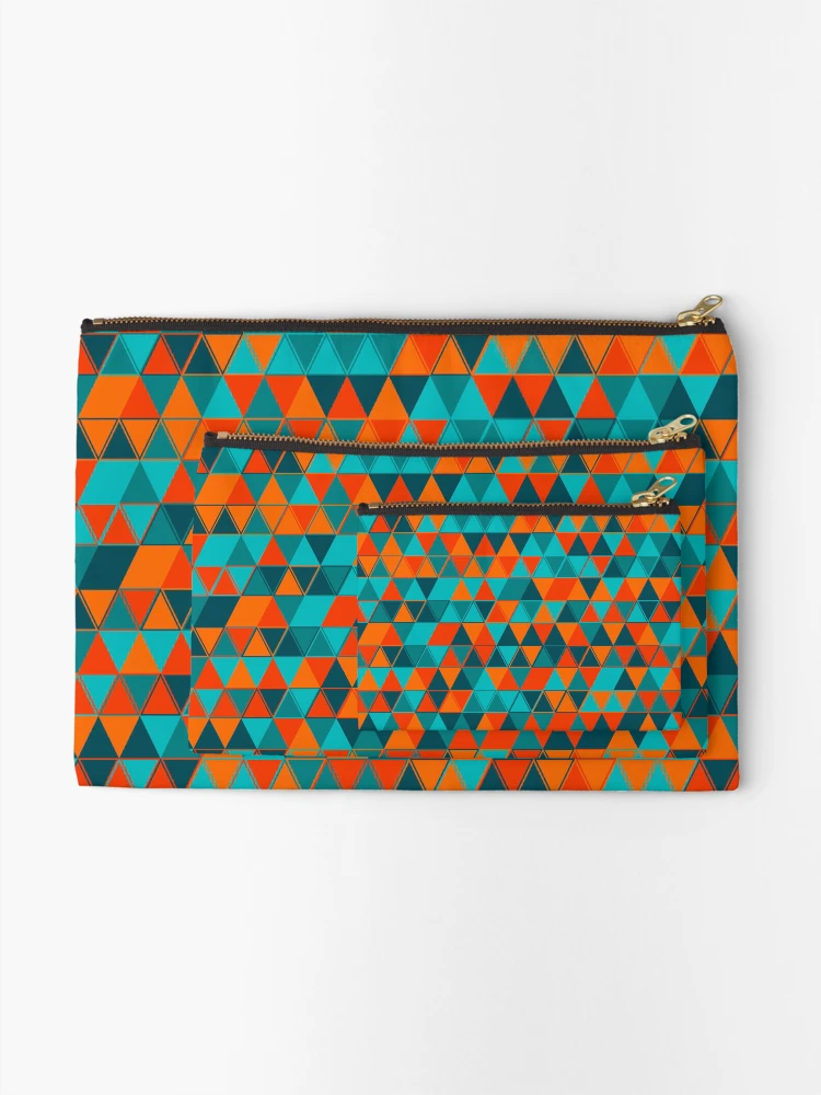 Thumbnail 2 of 4, Zipper Pouch, Triangles 21 designed and sold by genpythonart.