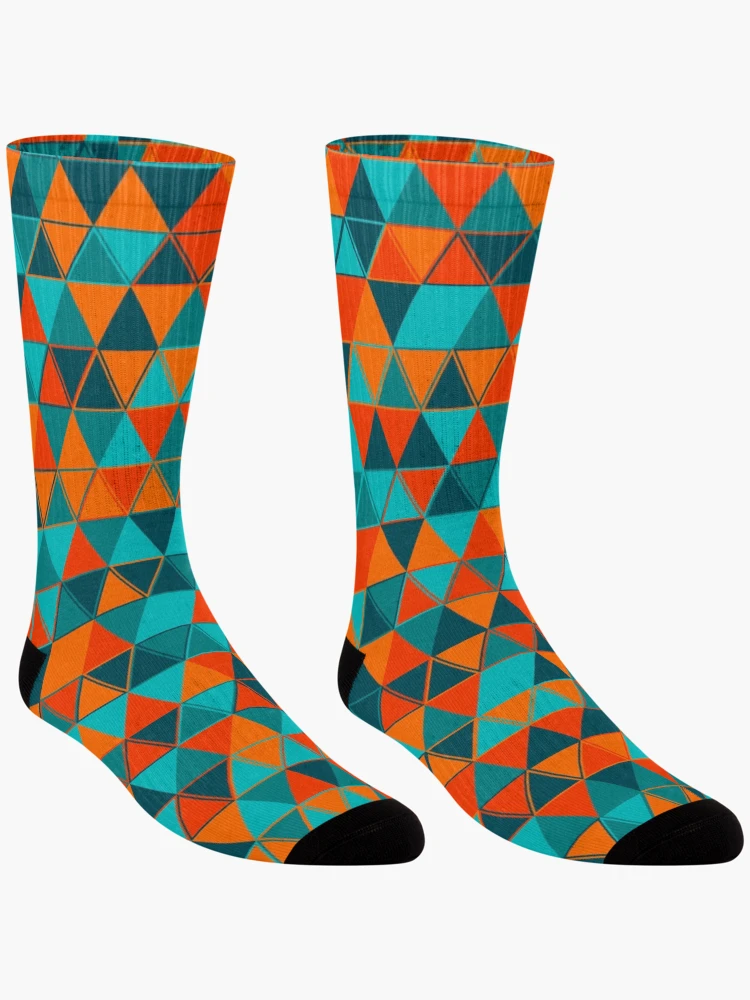 Thumbnail 3 of 5, Socks, Triangles 21 designed and sold by genpythonart.