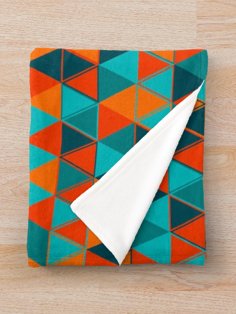 Thumbnail 3 of 6, Throw Blanket, Triangles 21 designed and sold by genpythonart.