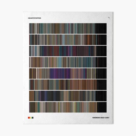 Heartstopper (2022) Color Palette Textless Art Board Print