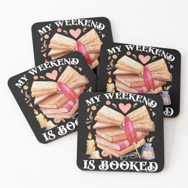 Item preview, My Weekend is Booked Bookish Books Lover Bookworm Library designed and sold by CREATIVE-TEE.