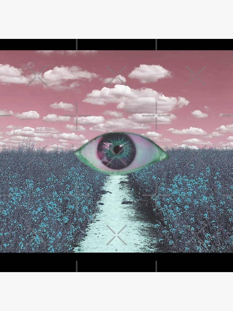 Glitch Dreamcore Weirdcore Aesthetics Meadows Eye | Poster