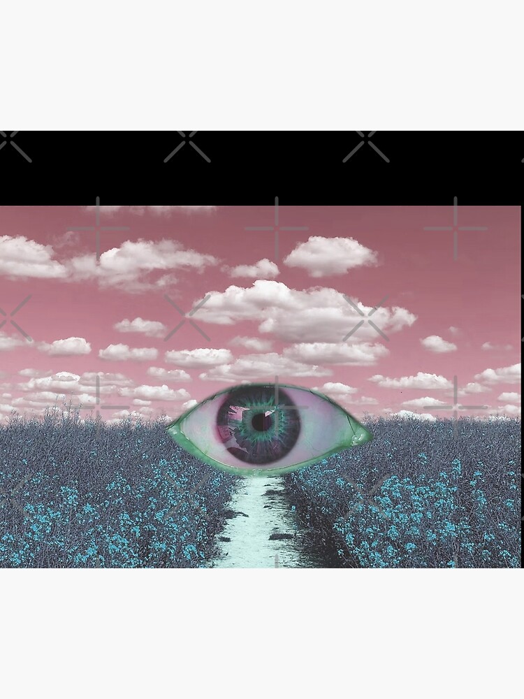 Glitch Dreamcore Weirdcore Aesthetics Meadows Eye | Poster